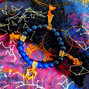 Beaded charm bracelet